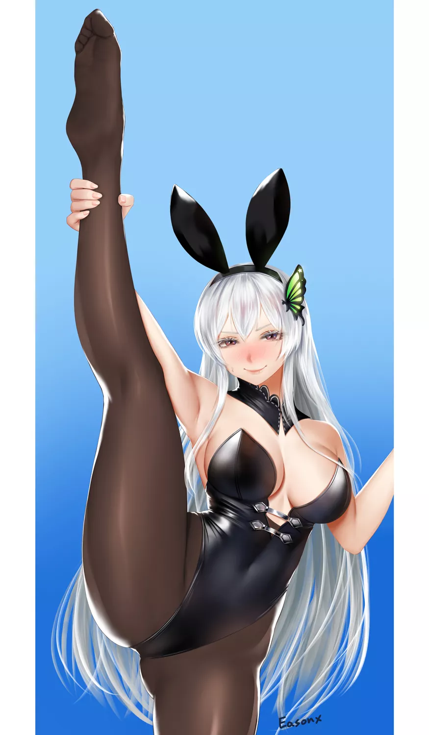 Echidna Bunny Girl Leg Lift Easonx Re Zero Nudes By Sequence String