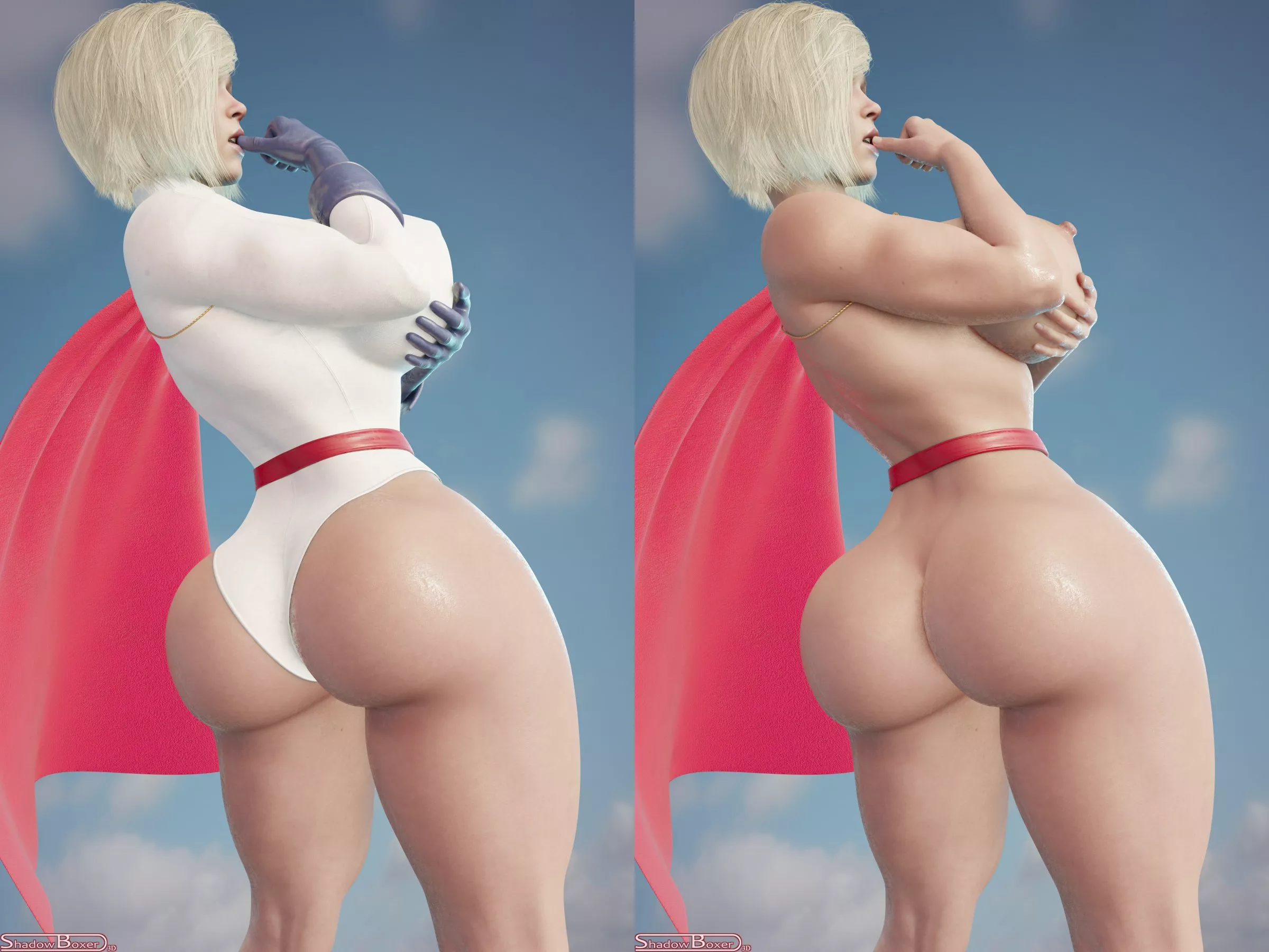 Power Girl Power Booty Shadowboxer D Dc Nudes By Kuro Oji