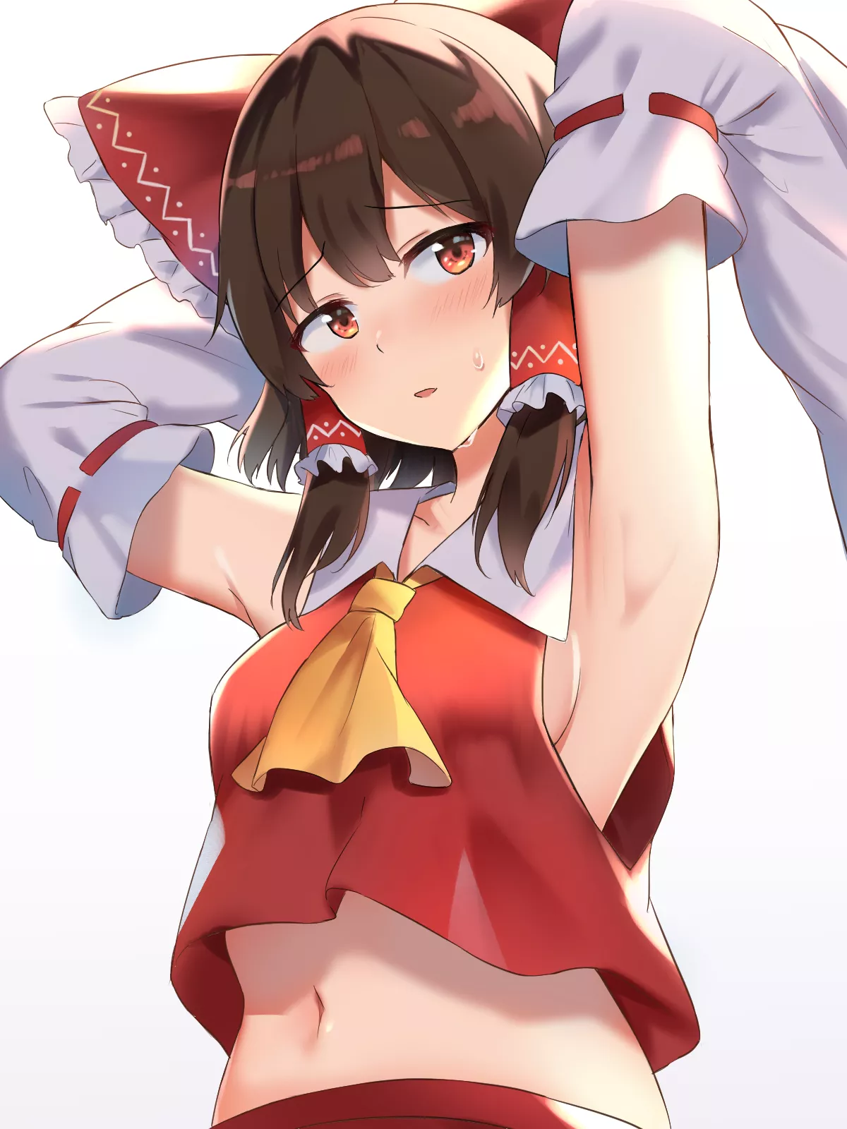 Reimu S Armpit Clothed Nudes By NitroxTouhou