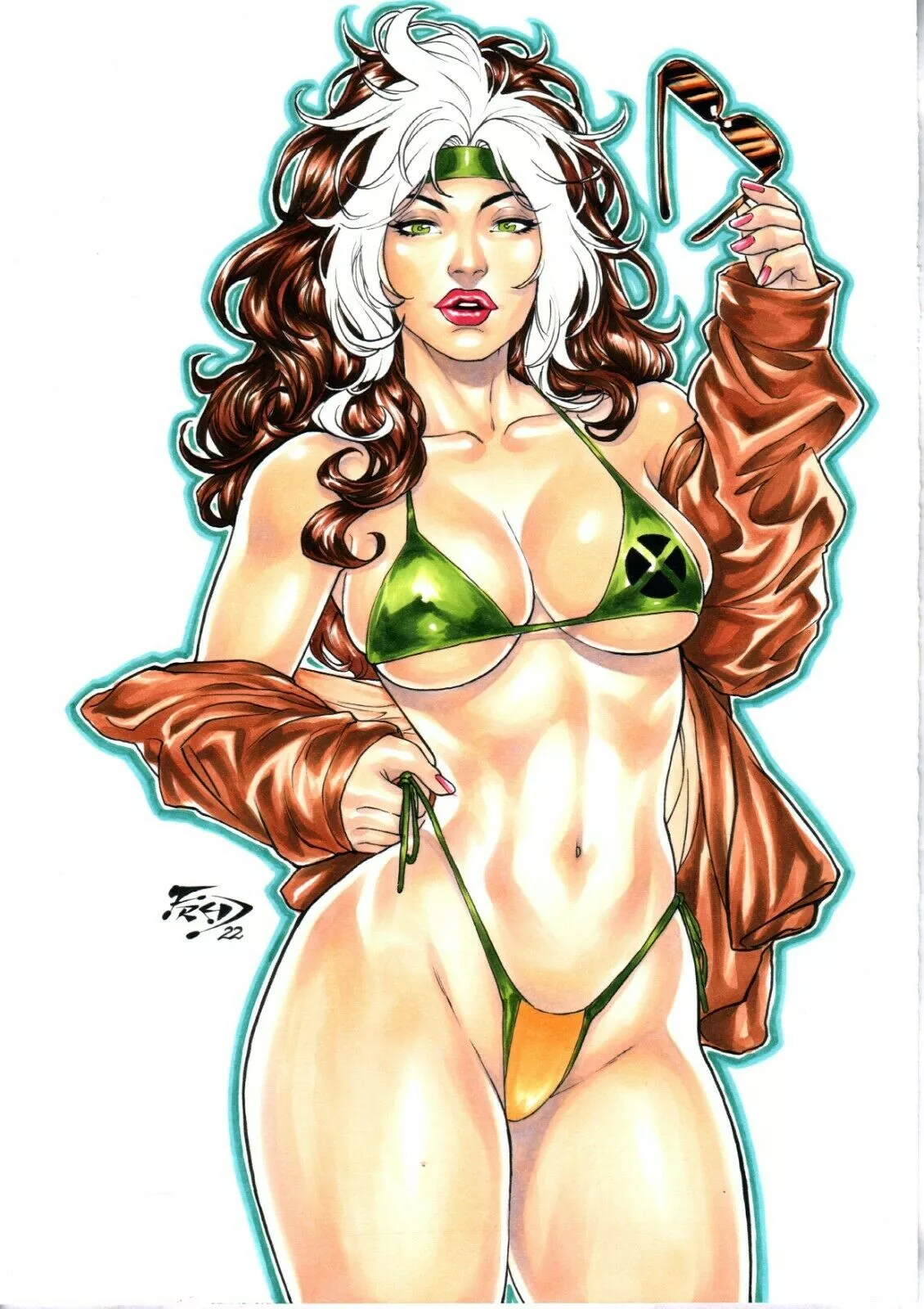 Rogue Fred Benes Marvel Comics Nudes By Daniel