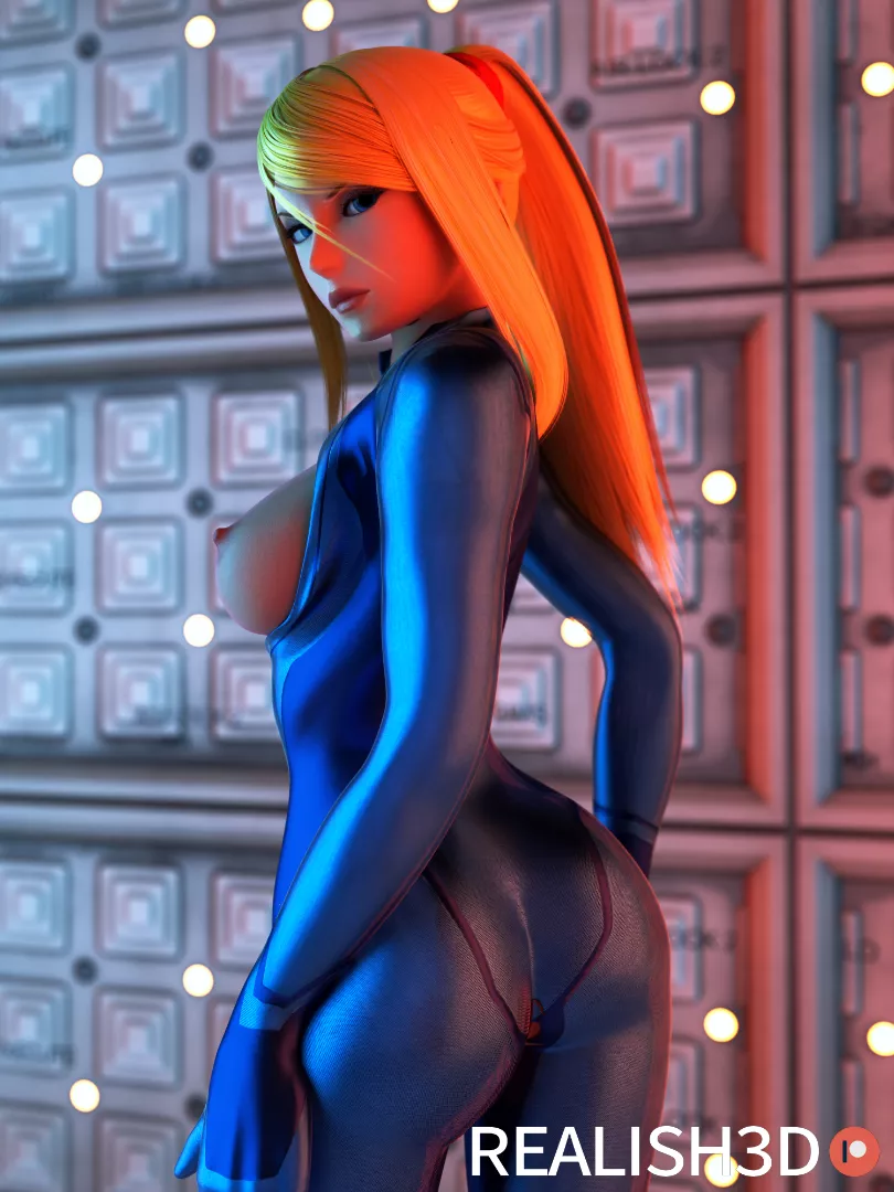Samus Suit Malfunction Realish3D Metroid Nudes By Realish3D