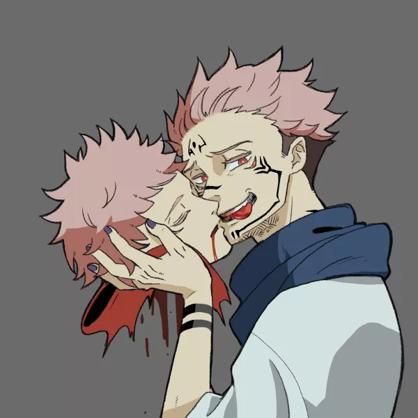 Sukuna Kissing Yuji S Decapitated Head Tw Gore Jujutsu Kaisen Nudes By Yaoi Makesme Cum