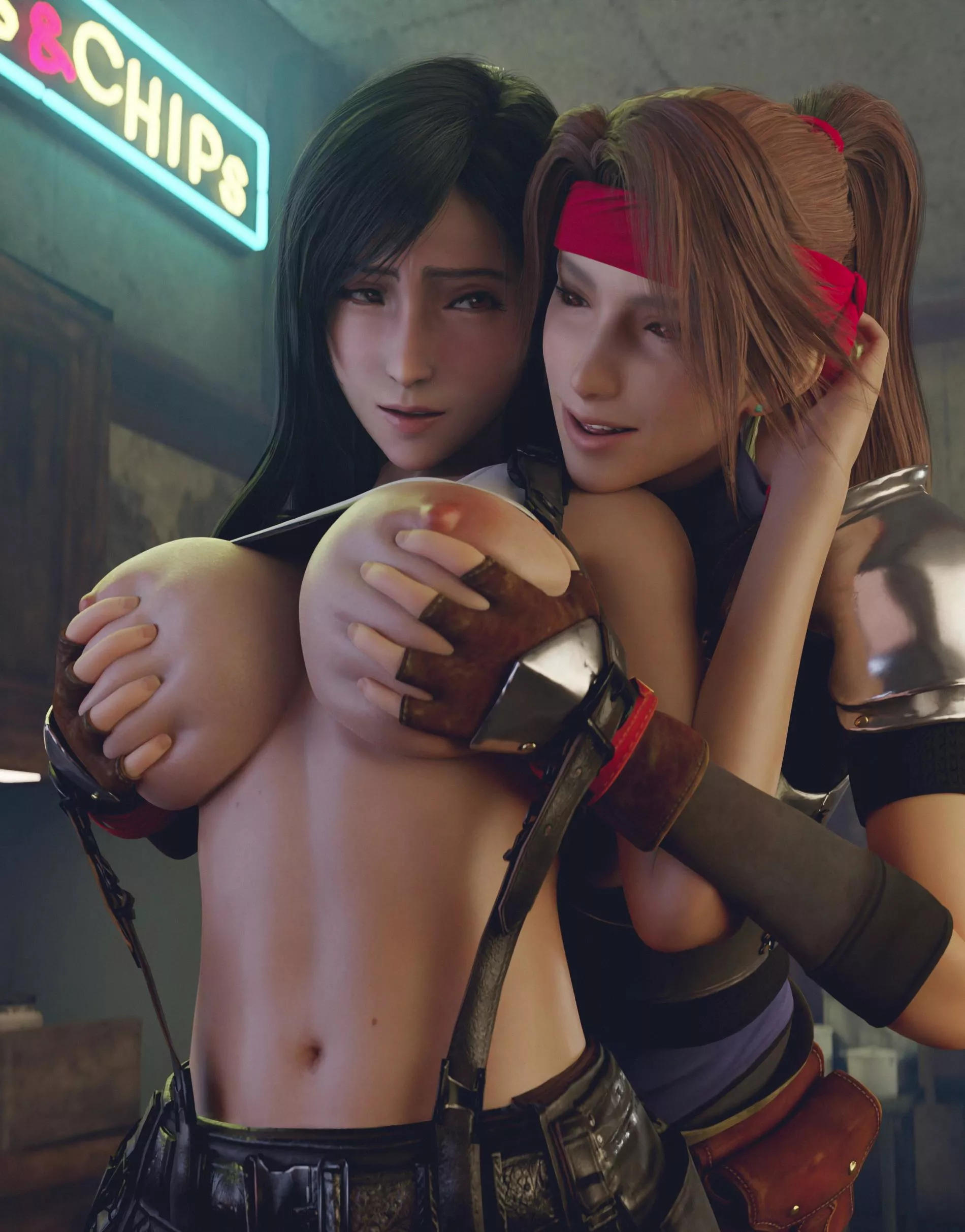 Tifa And Jessie Gal Pals Batesz Nudes By Eroexarch