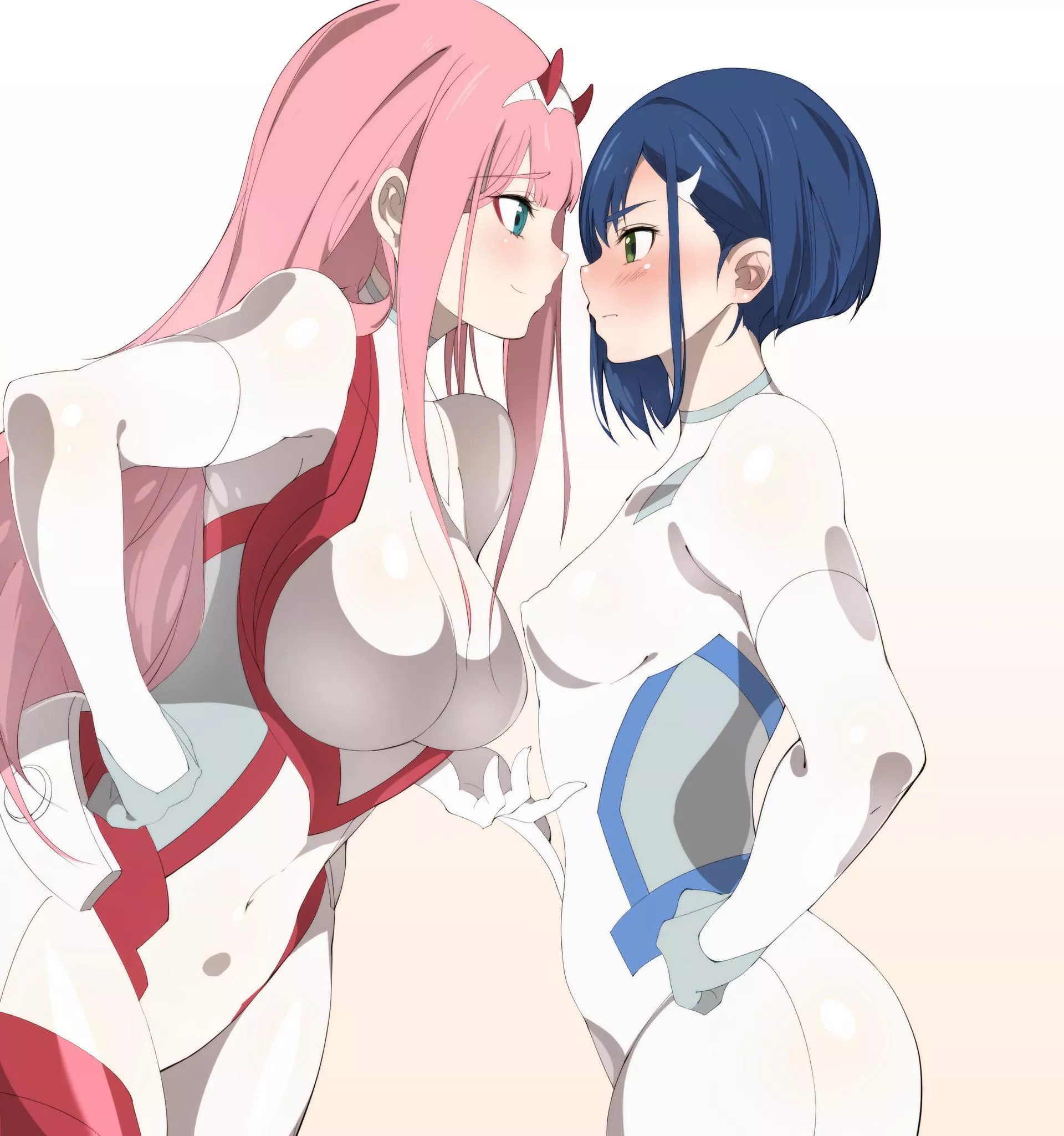 Zero Two X Ichigo Nudes By Natsu 1000