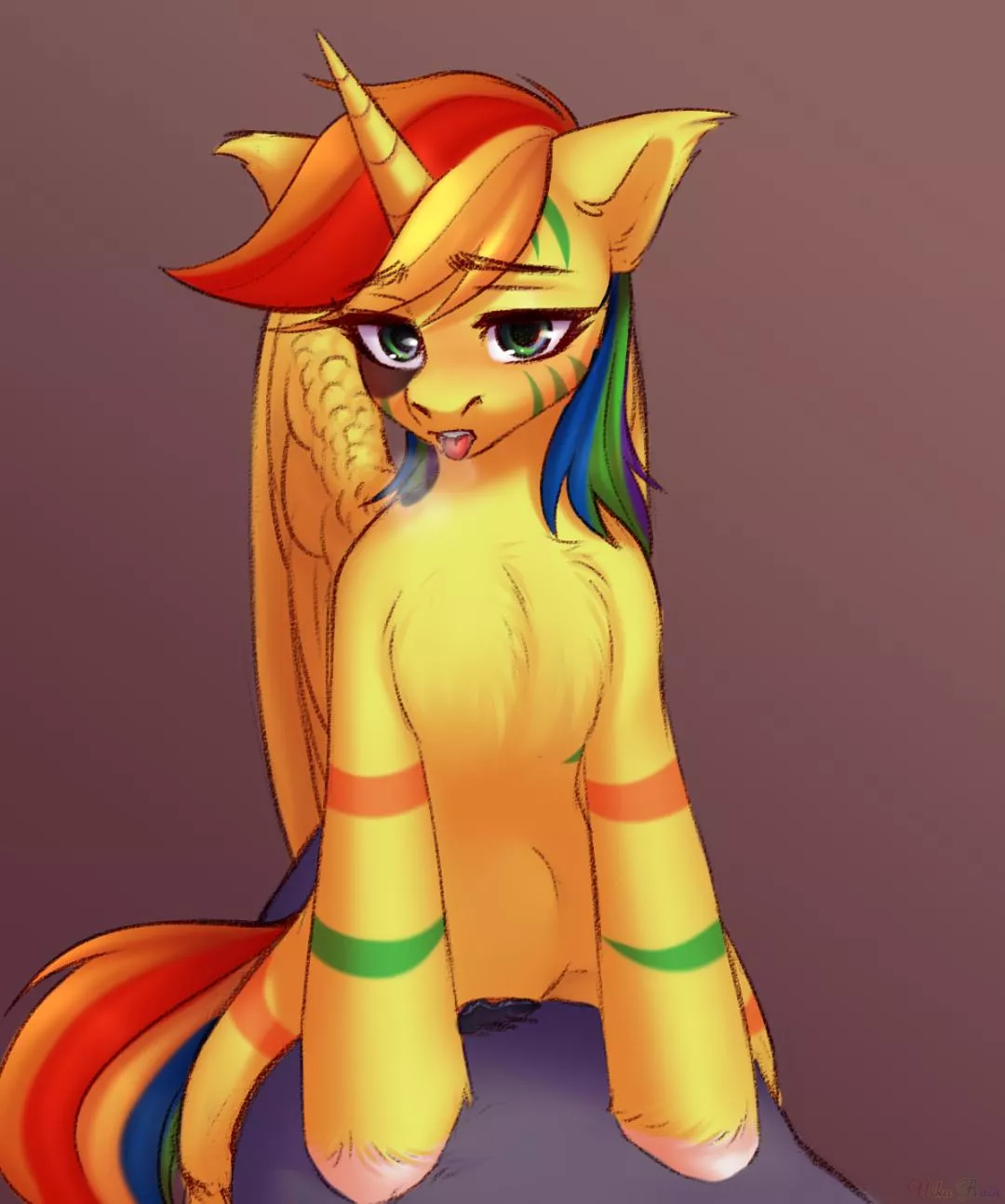 Artist Is Nika Rain Horny Alicorn Lewdly Enjoying Herself Nudes By