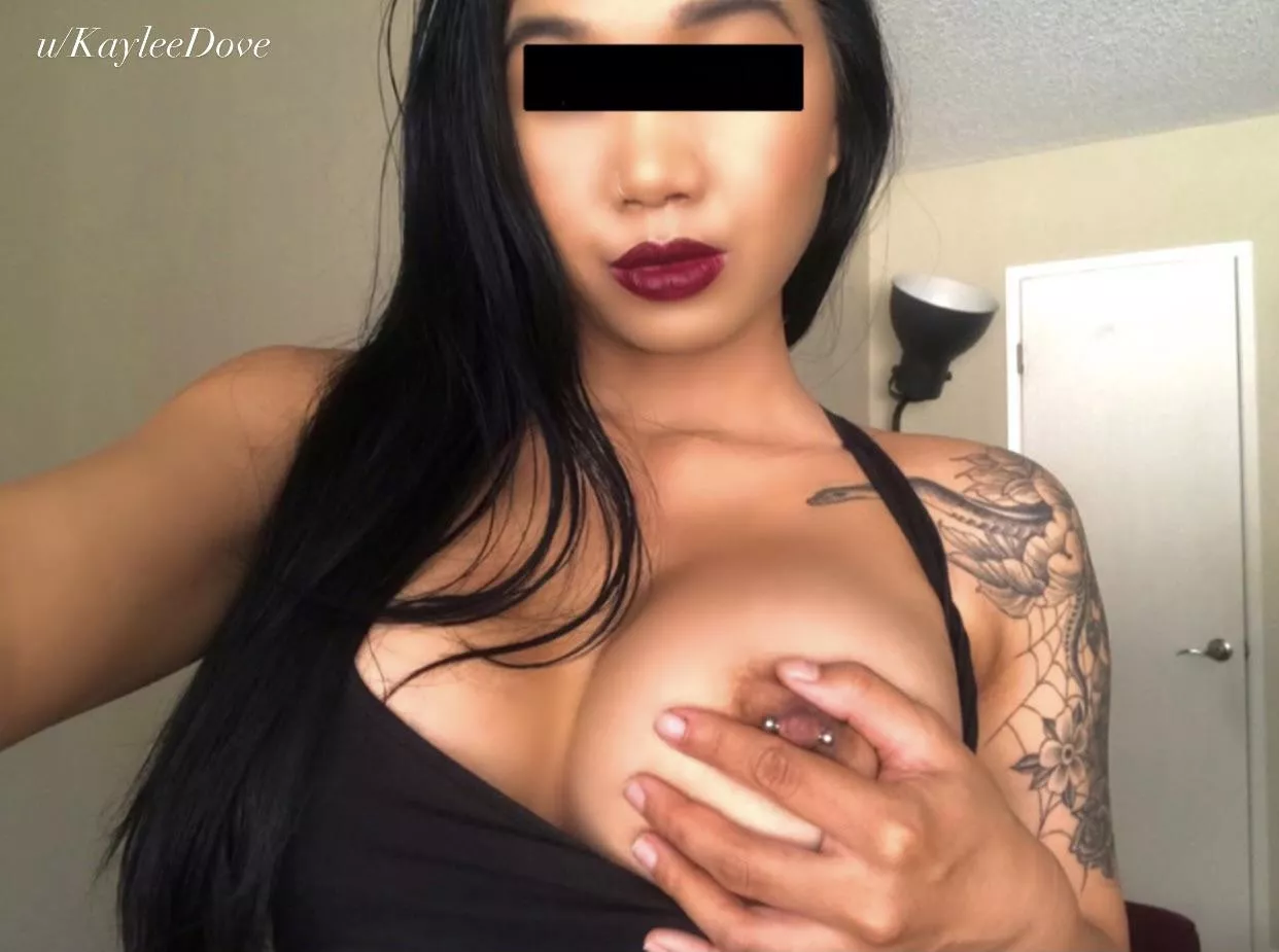 Cum Play With My Nipple Piercing Nudes By Kayleedove