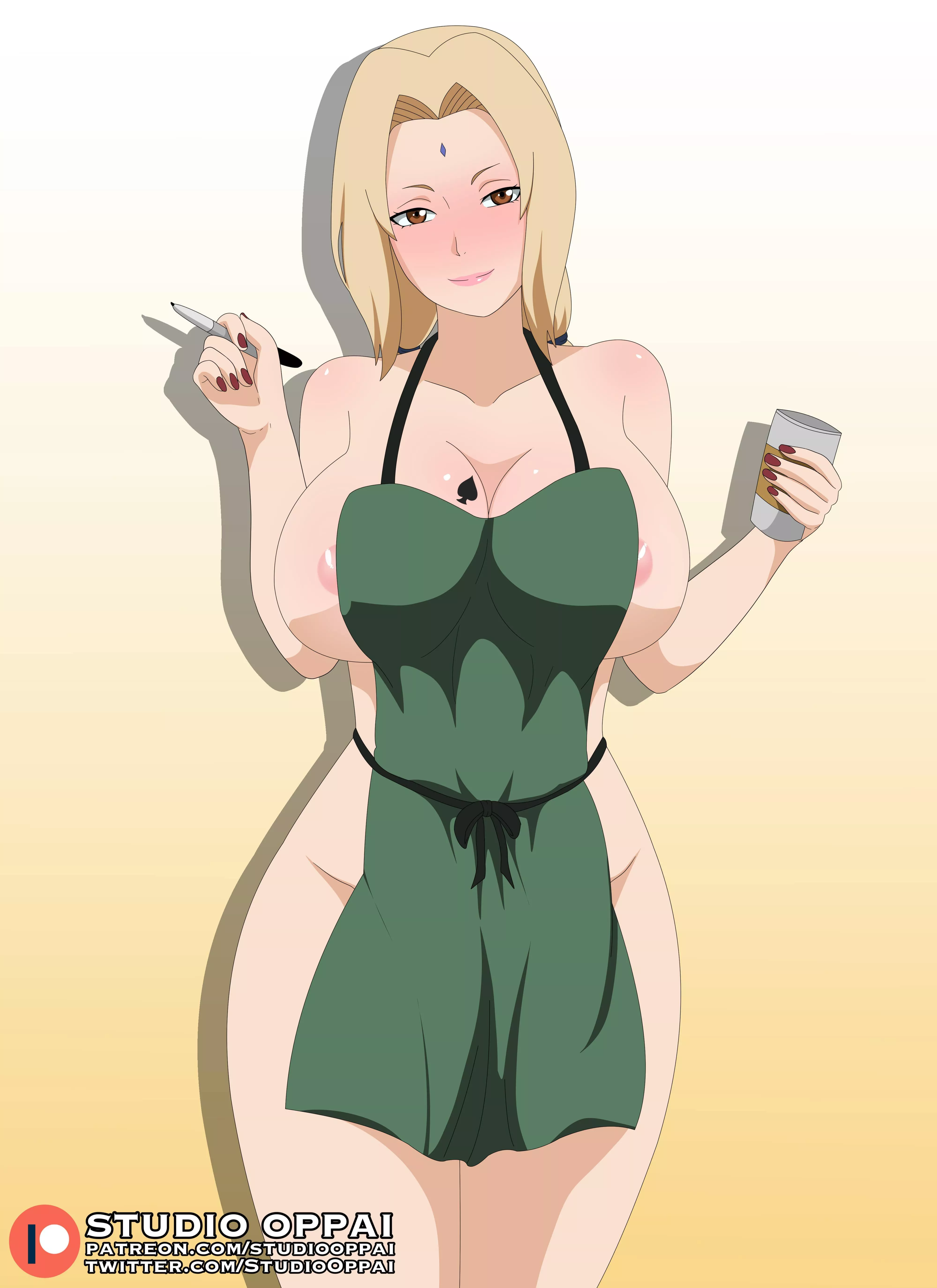 Tsunade Notes Your Order Nudes By Practical Pound