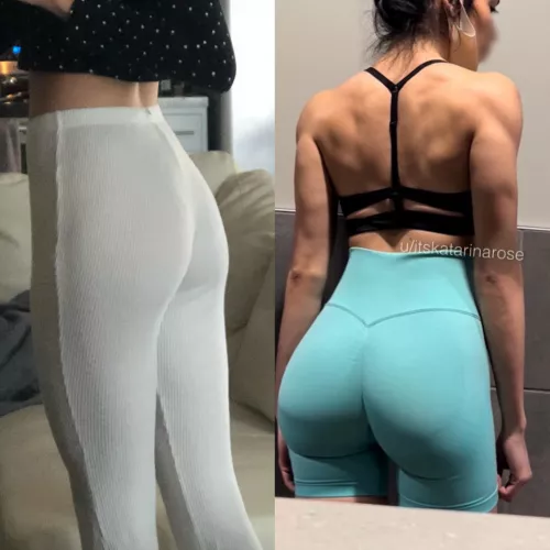 1 year glute progress 🤍 discipline is key 🙏🏼