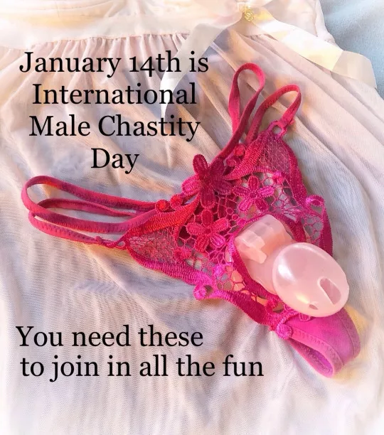 14 January. International male chastity day