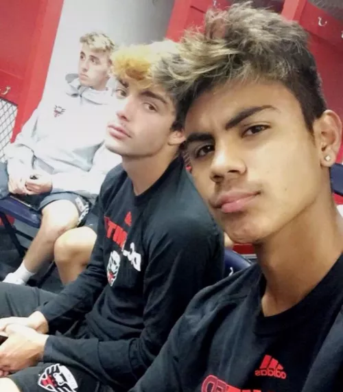 1st game back with my team since getting a red card! (Sad-looking blonde boy was dropped so I could start š¤£š¤£š¤£)