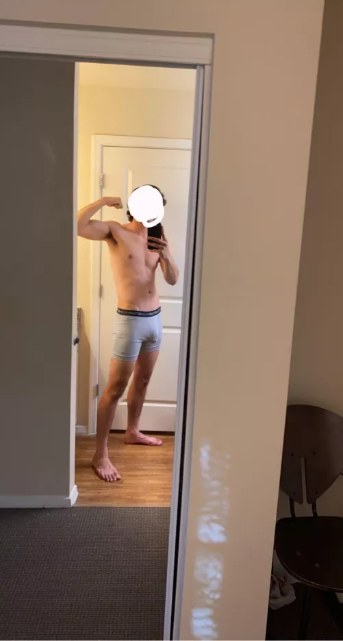 [20m] If you like what you see maybe I can show you a pic without the mark or underwear 👀 :)