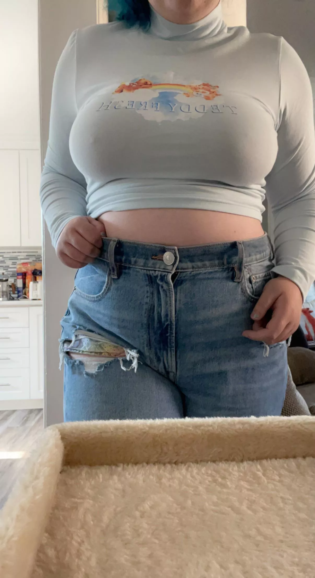 [22 F] tiny pokies in my teddy fresh