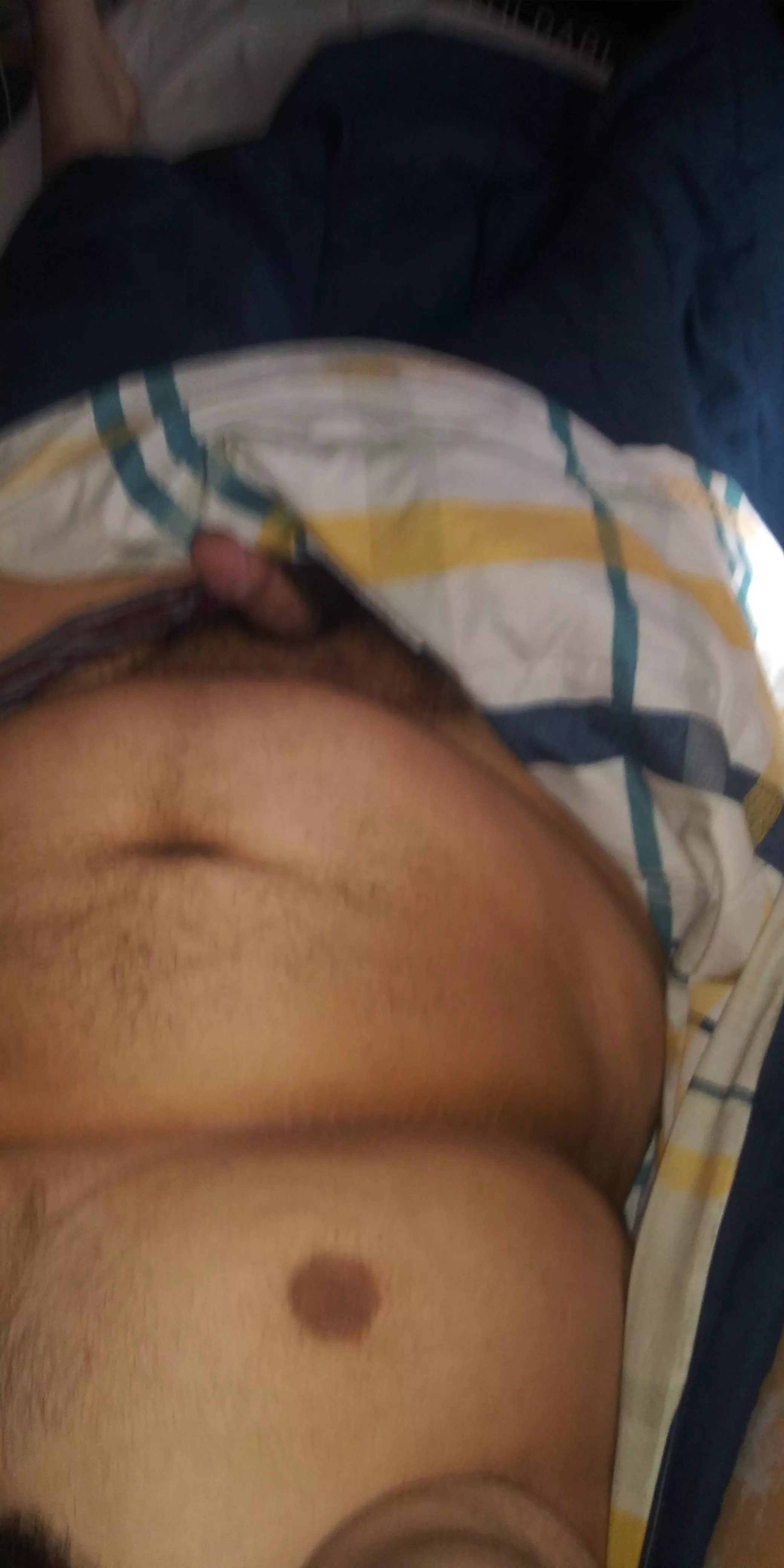 (24) Just woke up hard. 😌 How yall like my body and cock.