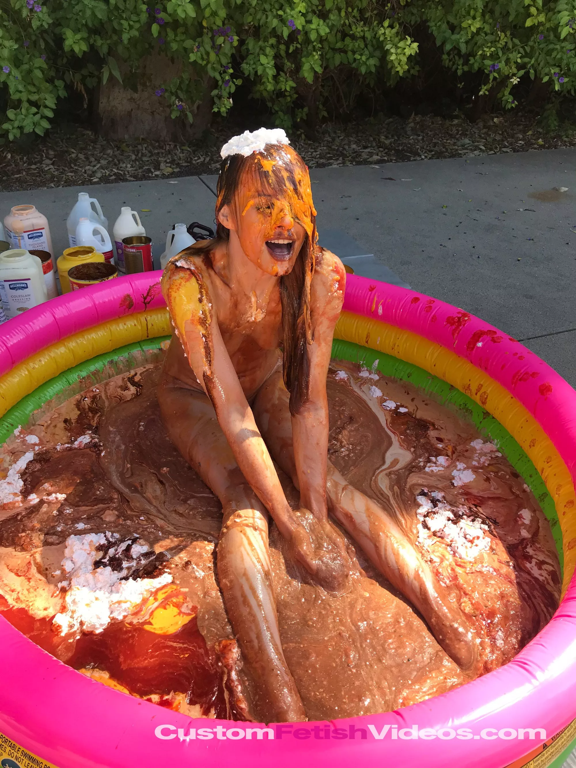 $240 worth of condiments destroyed for this shoot $240 worth of condiments destroyed for this shoot