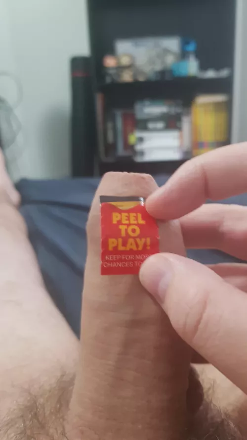 [28] Peel to Play... I assure you the prize is neither small nor soft.