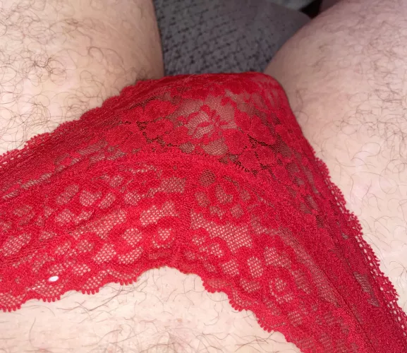 30 M4A. Red Hot Lace panties tonight. Who wants to cum take these off me and play with what’s underneath?