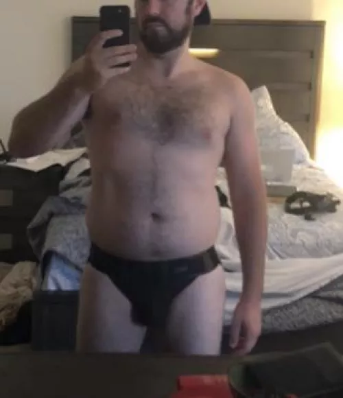 (32) bear bro on duty.