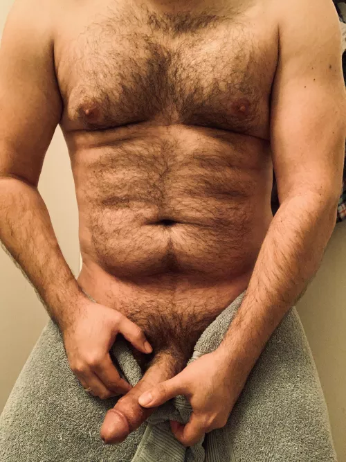 [38] Good morning! Daddy’s all clean now and yet also still feel kinda dirty 😈