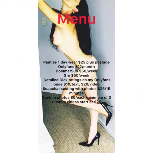 38 selling [pty] [aud] [dom] [gfe], [rate]😈,[vid], [snp], [sext], 🎥, Roleplay, Fetishes 🦶🐈‍⬛ JOI, I can verify. 💋