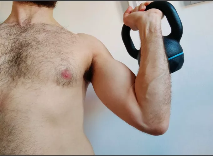 [39] Who's into sports? 😅 And who gets rowdy after? Been trying to get bigger lately.