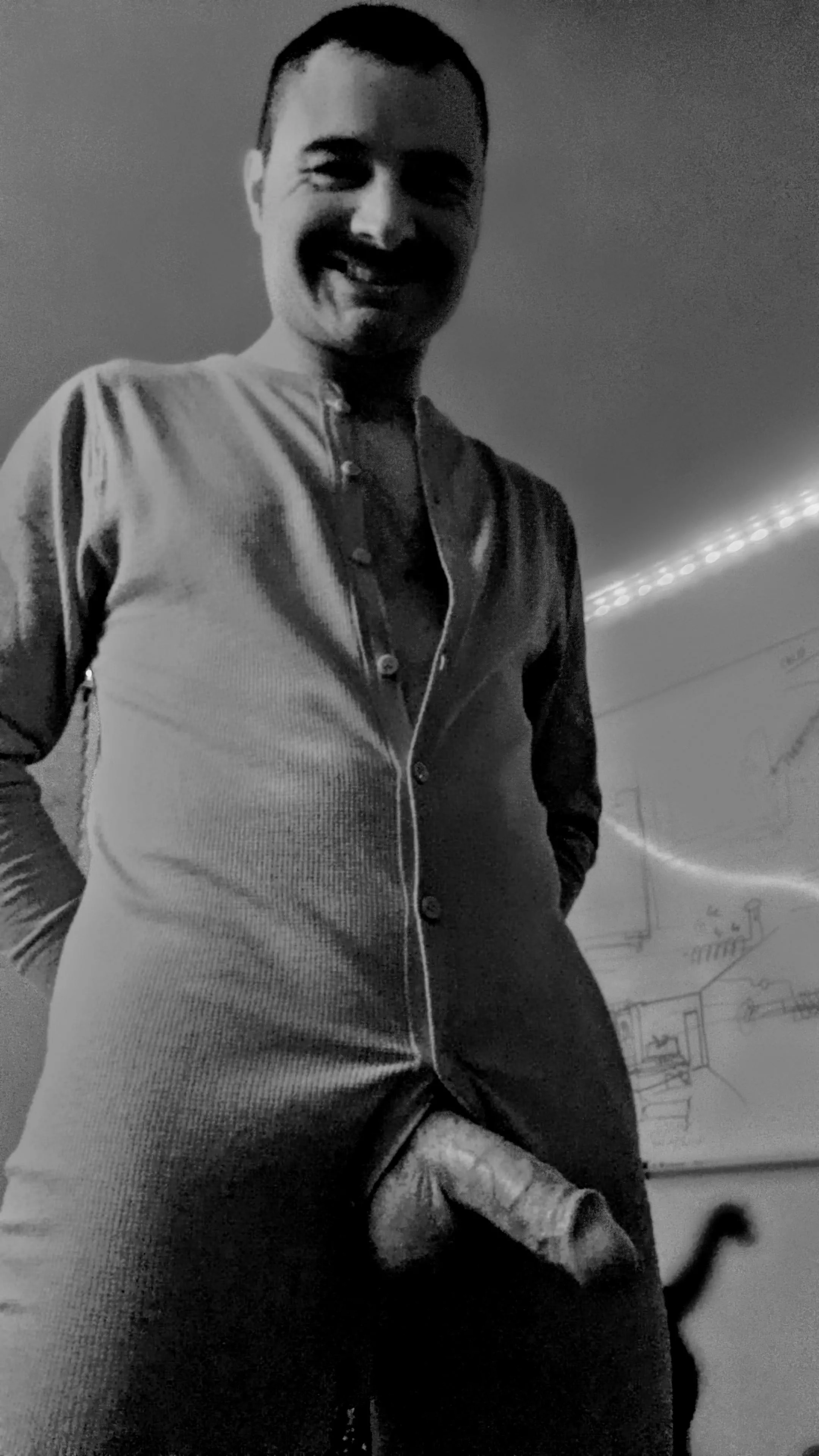 44. It's cold out. Who wants to warm daddy up?