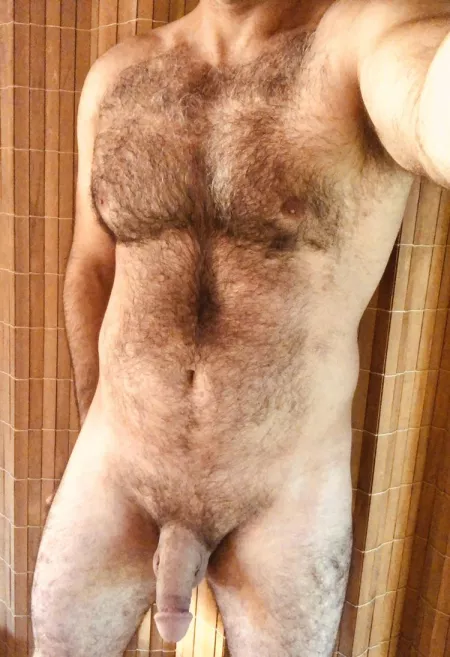 [44] jumping in the shower after a yard work!