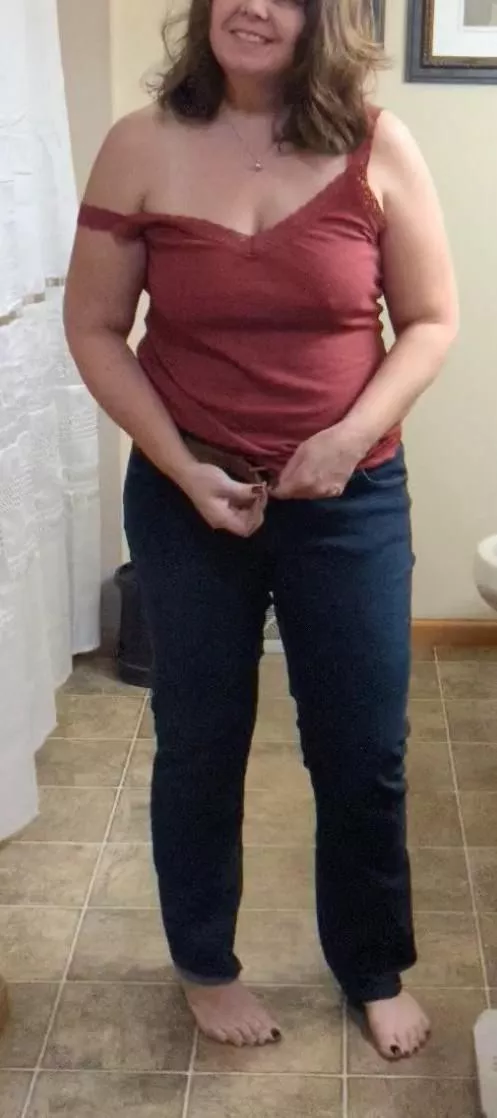 51 yo wife trying a new look at work today! Any thoughts?