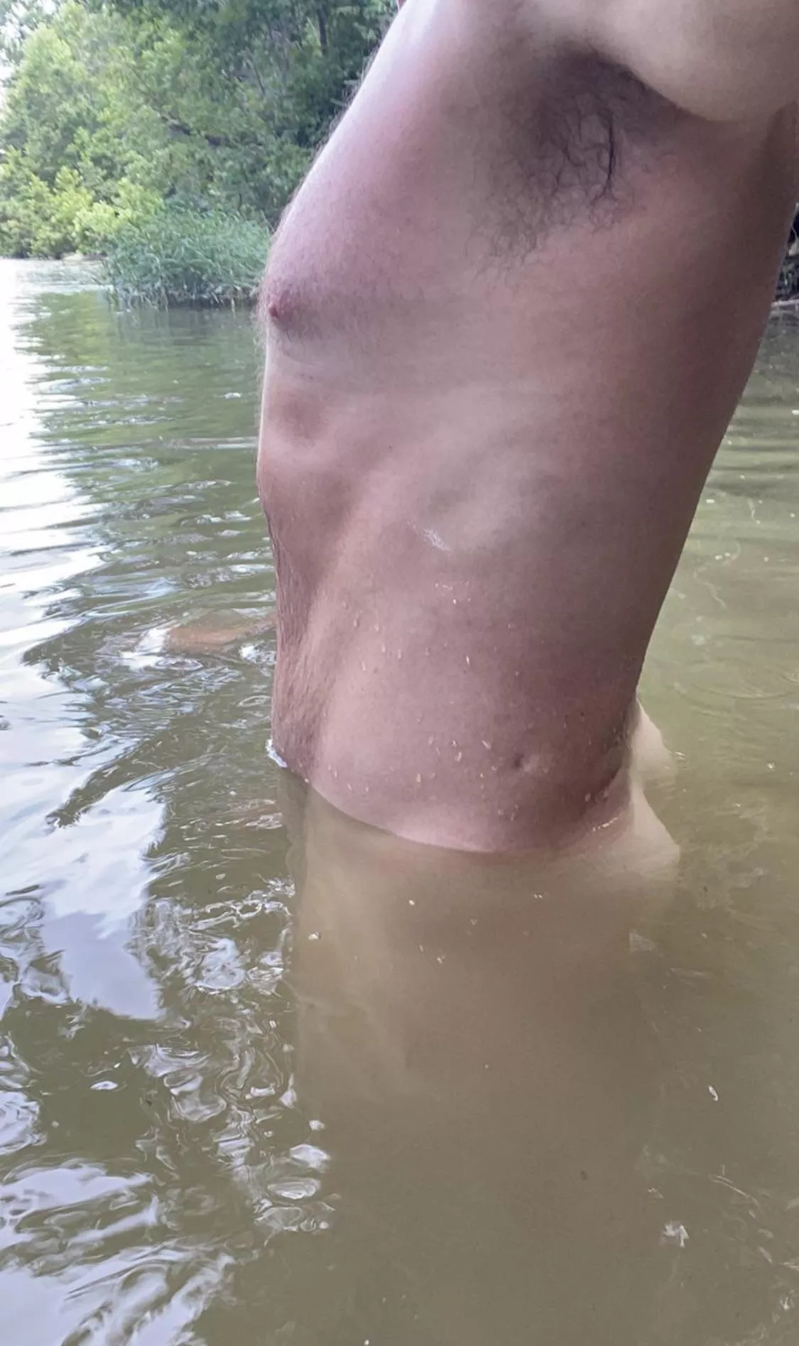 (52), in the river after my run