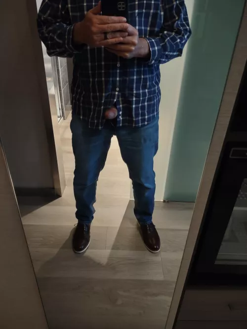 [58] Ladies, who wants to grab a hold and play with my married #BoomerCock? #WeddingRing