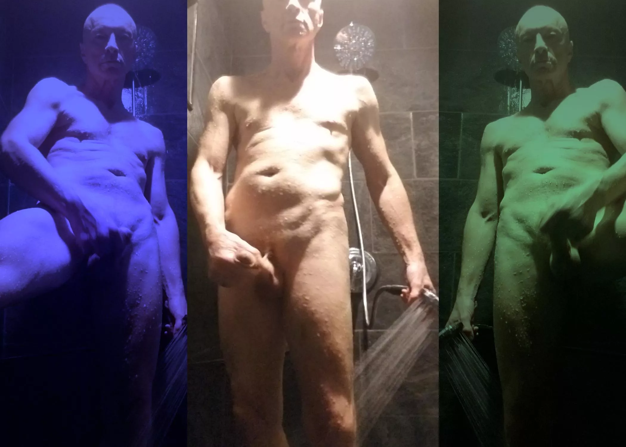 [58] Wanna come shower with all 3 of me or just pick your favorite? Should I tag this as group?!!?