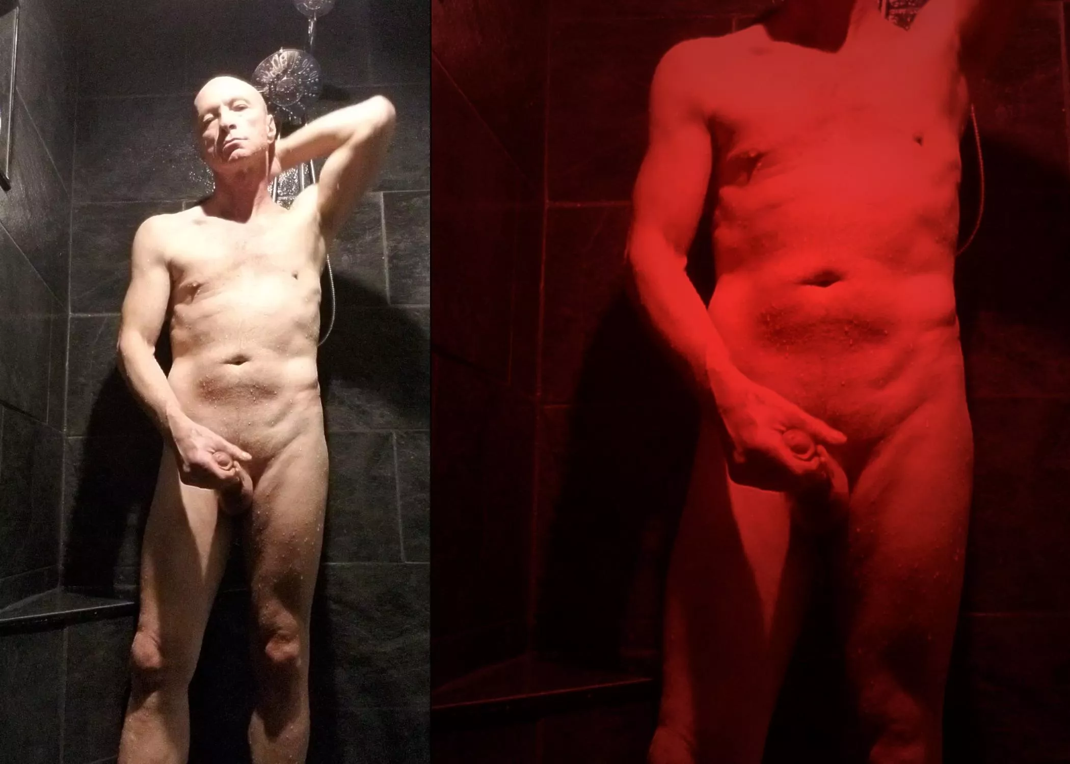 [58] Wanna come shower with Dad? I'll let you pick the light color.