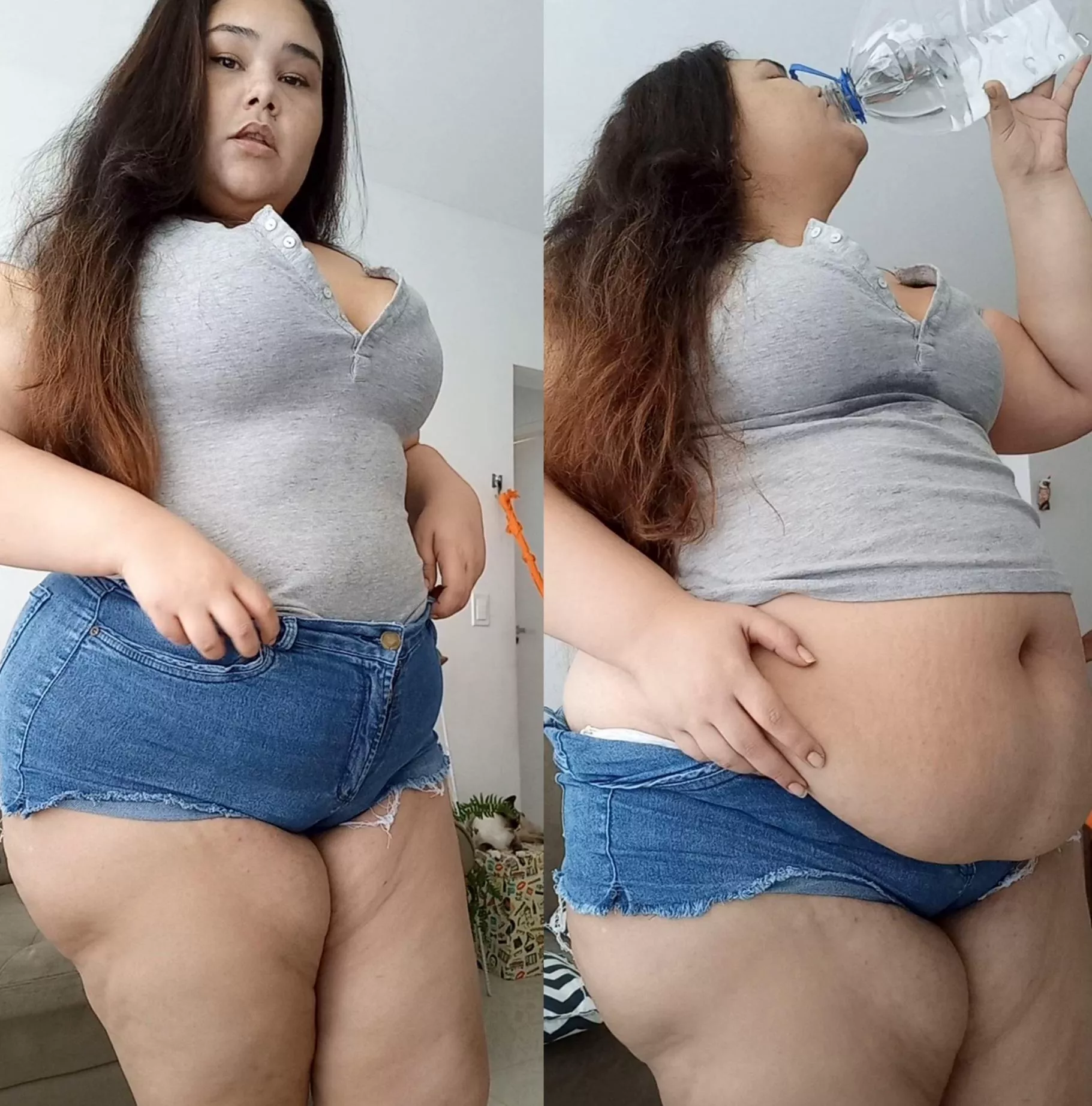 5L water bloating - full video at curvage