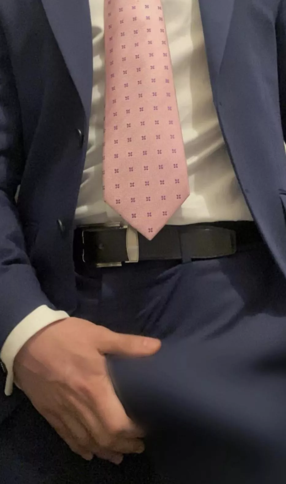 6’3 180 college lacrosse player. Just turned 19. Currently pledging a frat so suit, white shirt, and tie every day