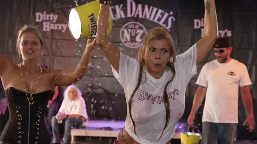 70 year old in a wet Tshirt contest in Daytona. I'll post the link in the comments