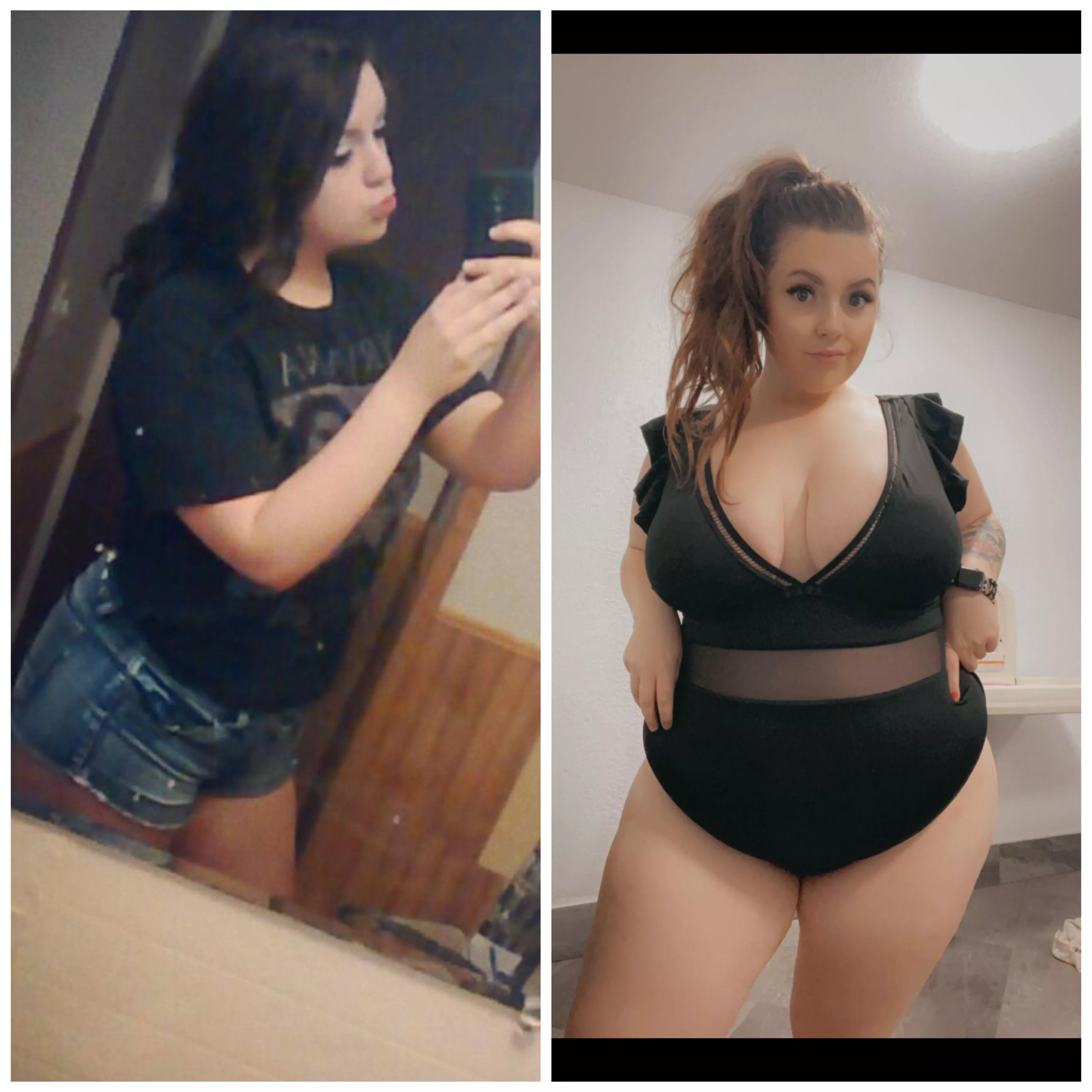 +75 lbs … working on losing some just to be healthier but I really am much happier than 75 lbs ago!