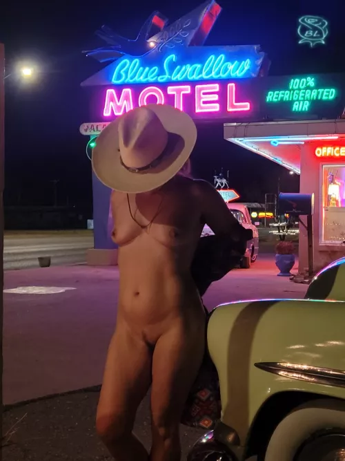 A bit of naked fun on the Mother Road