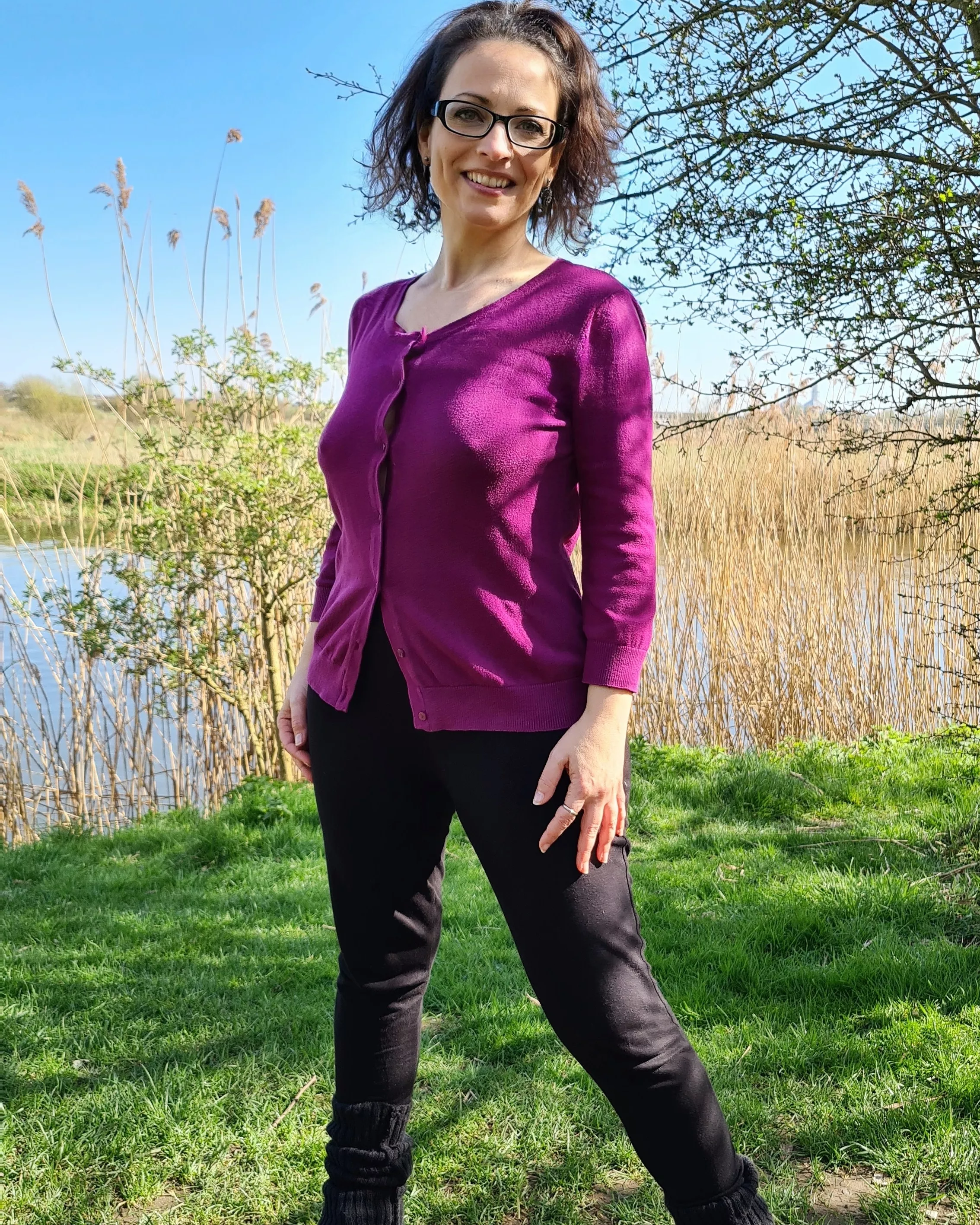 A braless walk in nature 47[f]