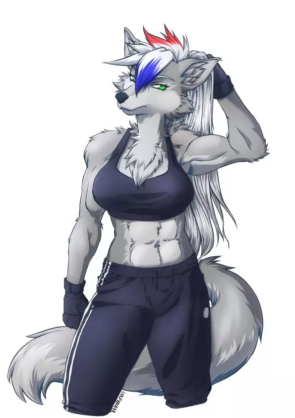 A buff wolf girl commission I did recently! Hope you like it as much as I liked working on it! ^^