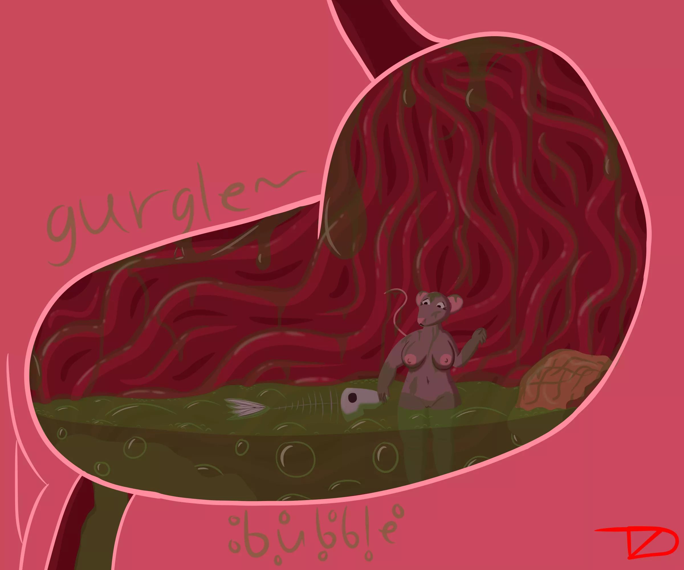 A Catgirl's Snack, Commission done by me (OC) (F/F)