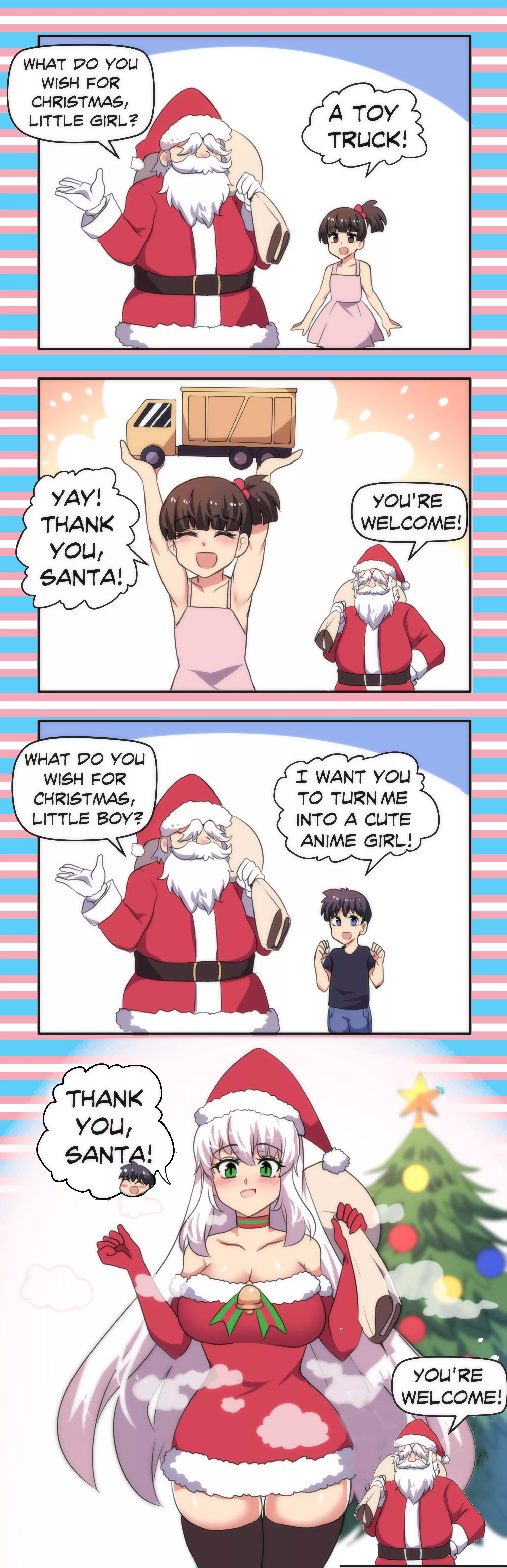 A Christmas wish M human -> F elf A Christmas wish M human -> F elf