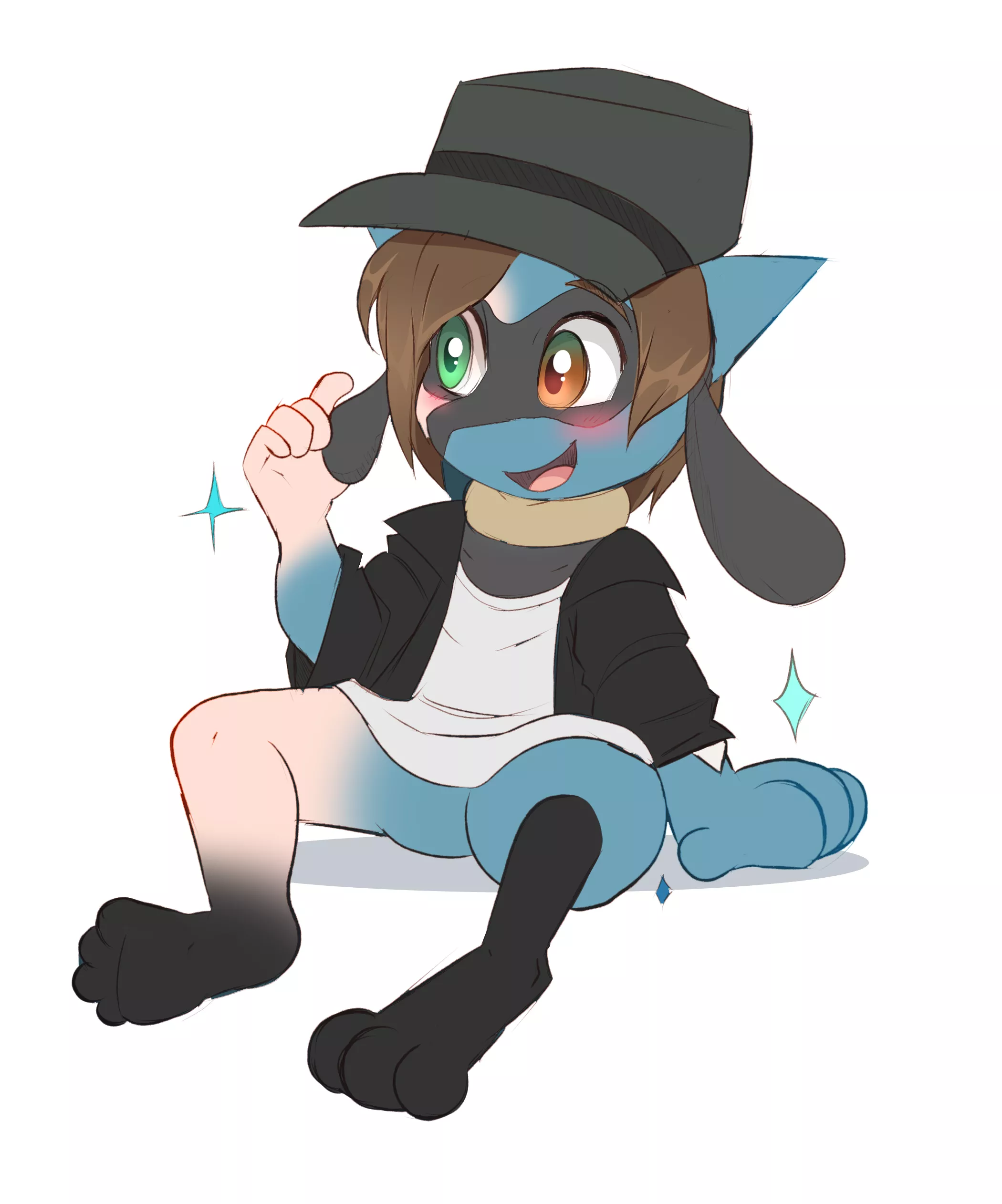 A cute lil Riolu TF (by me)