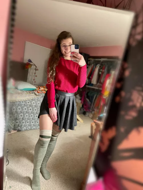 A few stripes at the top of my thighs