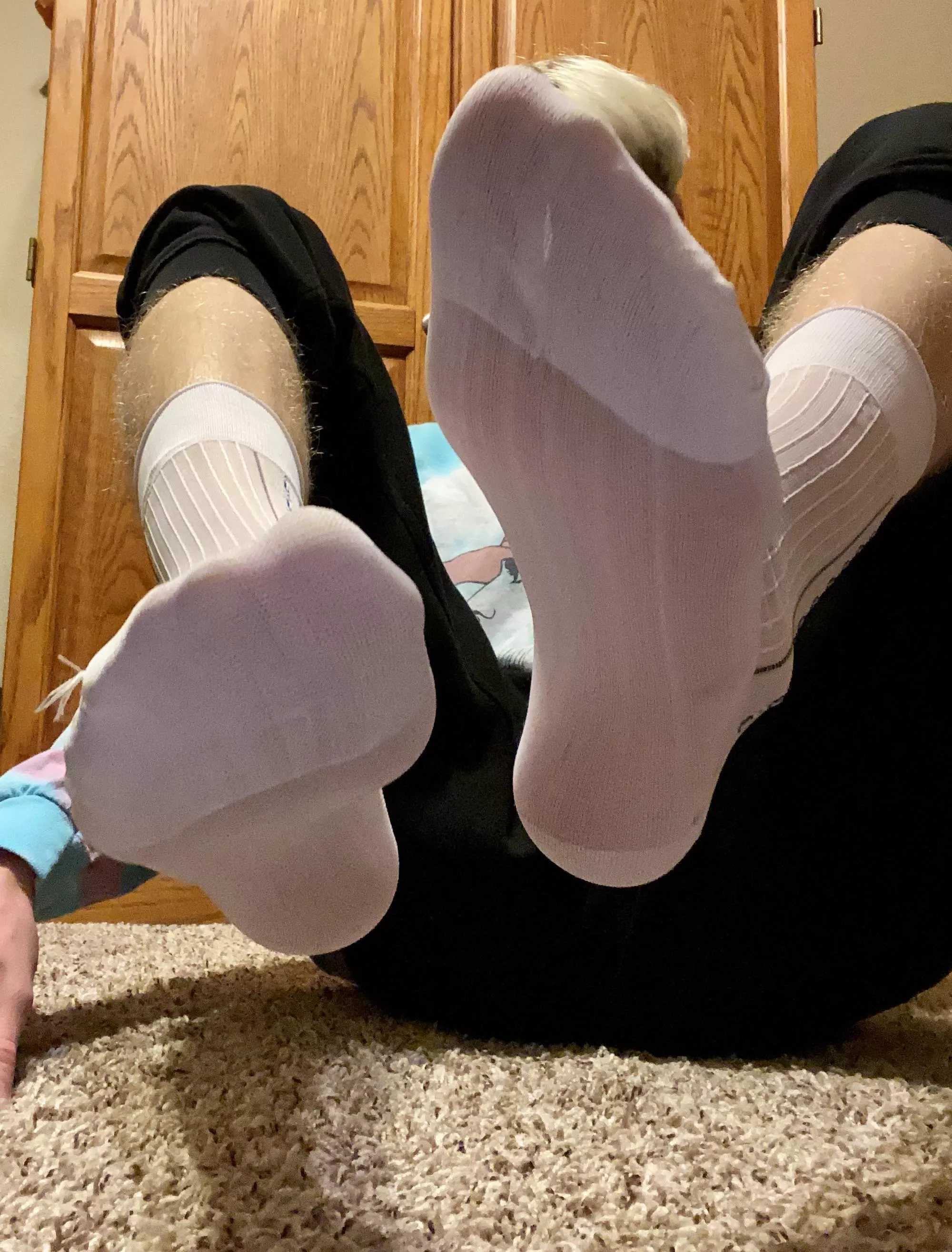 A good boy sent me these sheer socks because he wants me “to get gifts and money, period.” 😈 There are 5 other colors😉