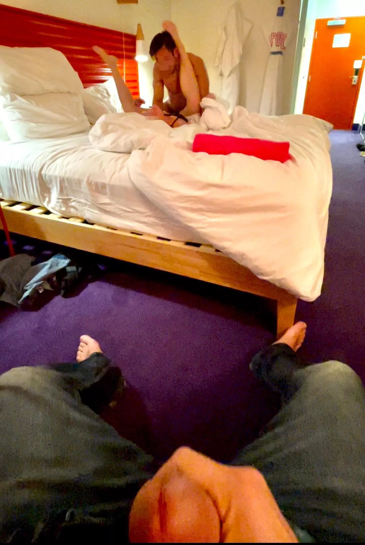 A happy place for three people.