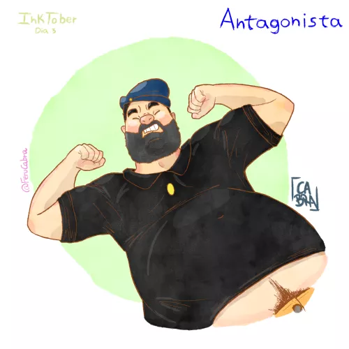 A humble Brutus, from Popeye. My Inktober - day 03 - theme