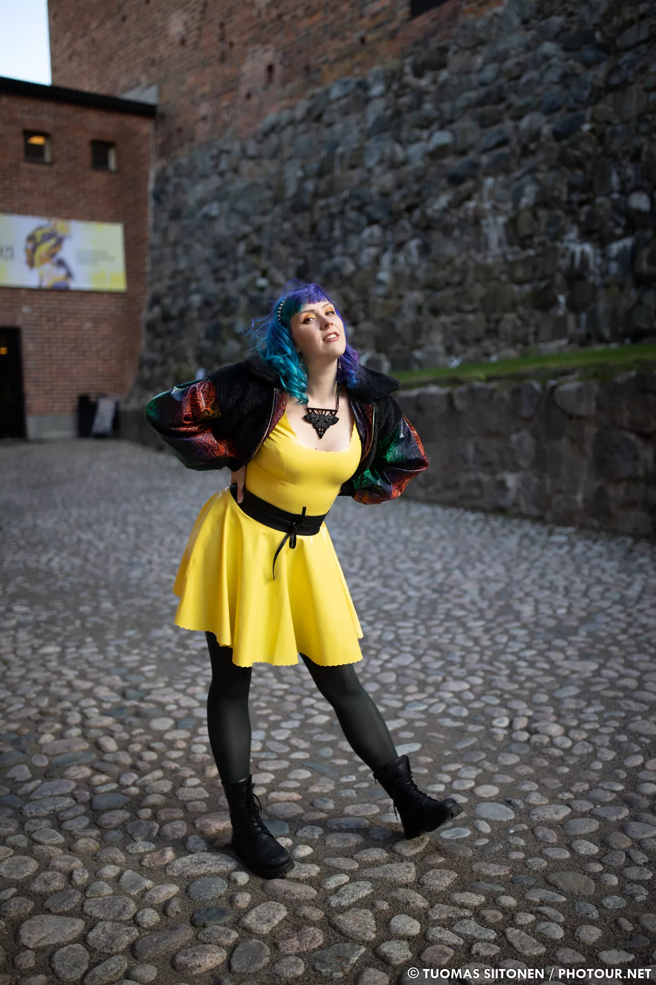 A latex dress is a great accessory for everyday clothing