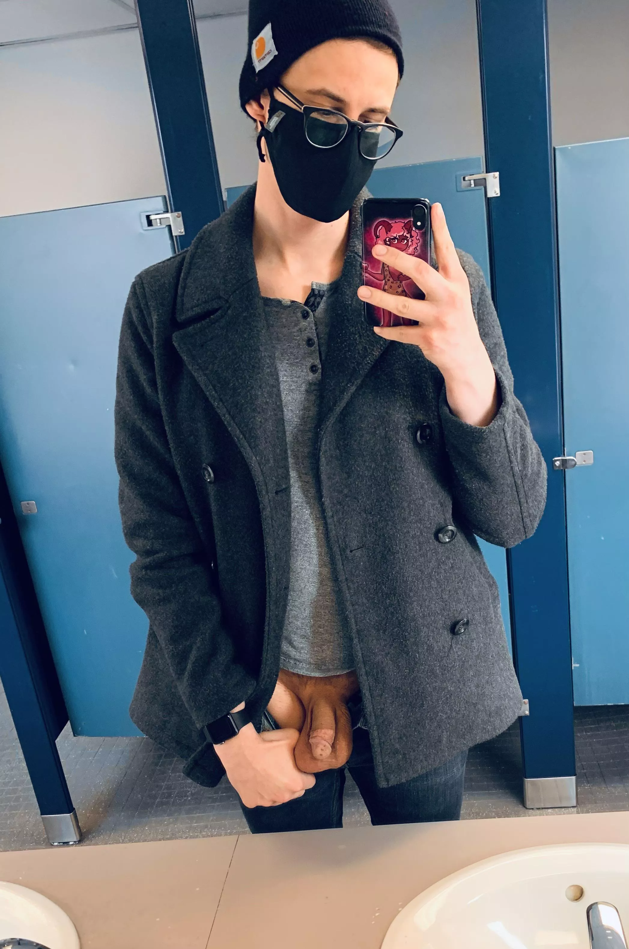 A little chilly in the campus bathroom…