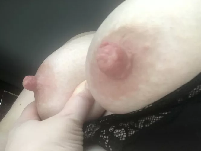 A little hand expression because my nipples are sore from the pump.