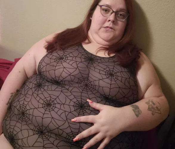 A little spider web lingerie