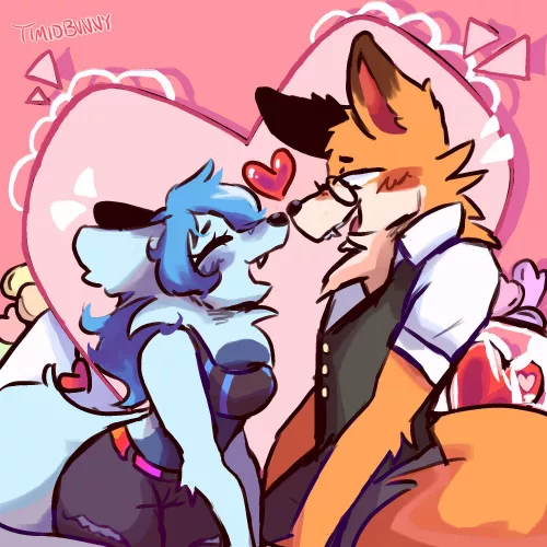 A little YCH Valentine’s Day commish I finished! (Art by me)